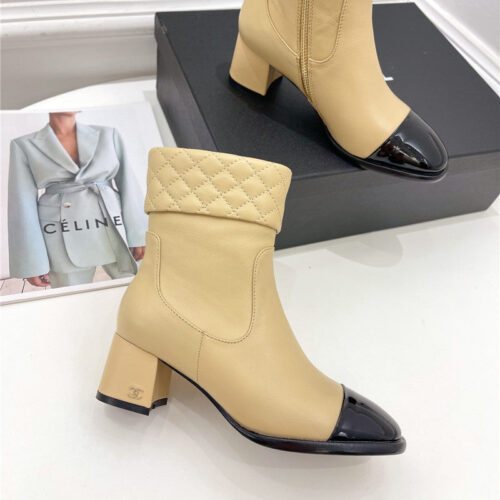High Quality Luxury Chanel Rhombus Ankle Boots – Style 62470 product detail