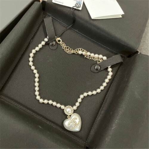High Quality Luxury Chanel Pearl Love Pink White Necklace product detail
