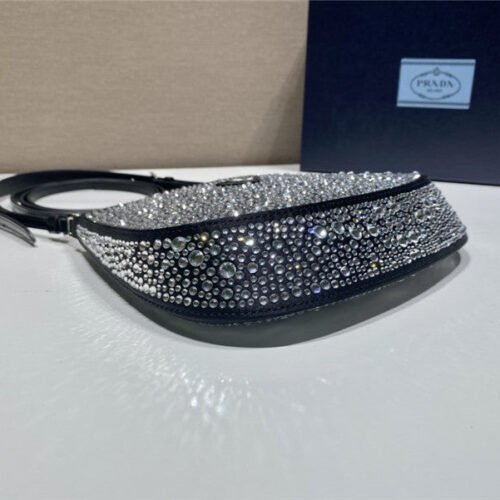 High Quality Luxury Prada Cleo Crystal Shoulder Bag product detail