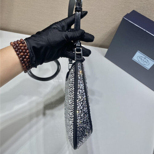 High Quality Luxury Prada Cleo Crystal Shoulder Bag product detail