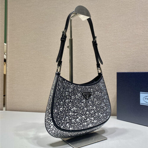 High Quality Luxury Prada Cleo Crystal Shoulder Bag product detail