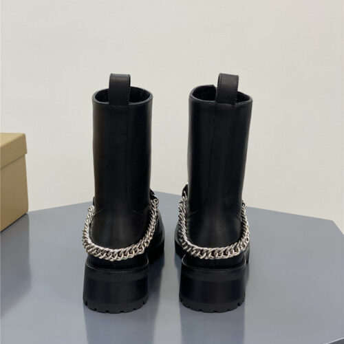 High Quality Luxury Christian Louboutin Chain Ankle Boots Red Sole Boots – Style 09076 product detail