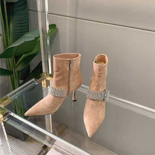 High Quality Luxury Jimmy Choo Rhinestone High-Heeled Boots – Style 37719 alternate view