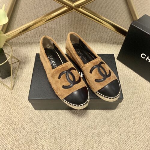 High Quality Luxury Chanel Classic Plush Logo Shoes – Style 43110