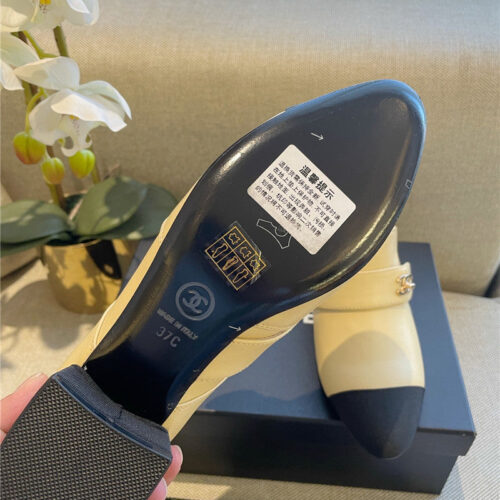 High Quality Luxury Chanel Chunky Heel Shoes product detail
