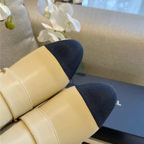 High Quality Luxury Chanel Chunky Heel Shoes product detail