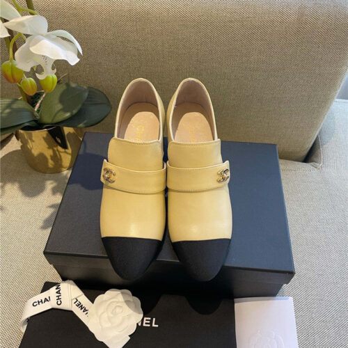 High Quality Luxury Chanel Chunky Heel Shoes product detail