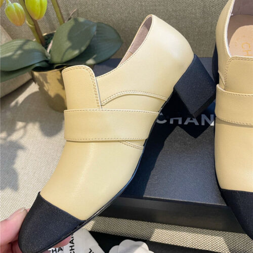 High Quality Luxury Chanel Chunky Heel Shoes product detail