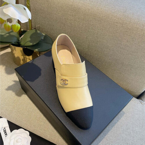 High Quality Luxury Chanel Chunky Heel Shoes product detail