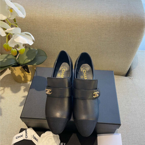 High Quality Luxury Chanel Chunky Heel Shoes – Style 72742 alternate view