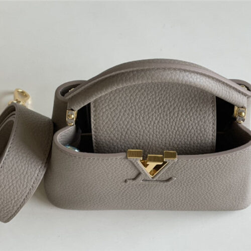 High Quality Luxury Louis Vuitton Capucines Mini Bag Grey product detail