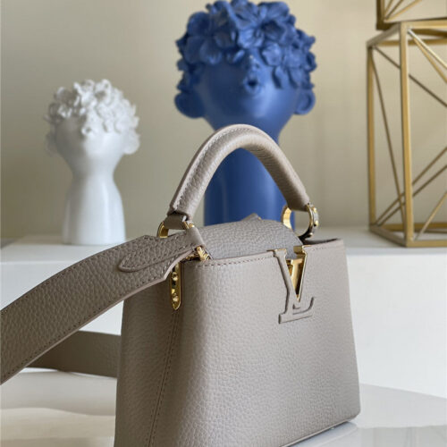High Quality Luxury Louis Vuitton Capucines Mini Bag Grey product detail