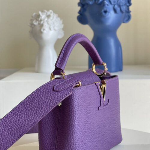 High Quality Luxury Louis Vuitton Capucines Mini Bag Purple product detail