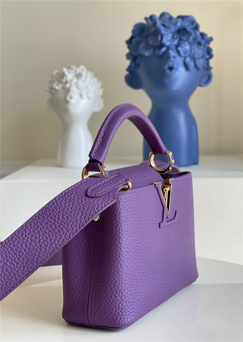 High Quality Luxury Louis Vuitton Capucines Mini Bag Purple product detail