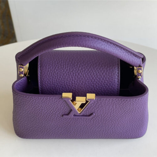 High Quality Luxury Louis Vuitton Capucines Mini Bag Purple product detail