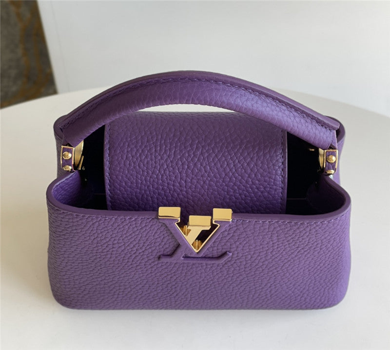 High Quality Luxury Louis Vuitton Capucines Mini Bag Purple product detail