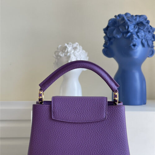 High Quality Luxury Louis Vuitton Capucines Mini Bag Purple alternate view