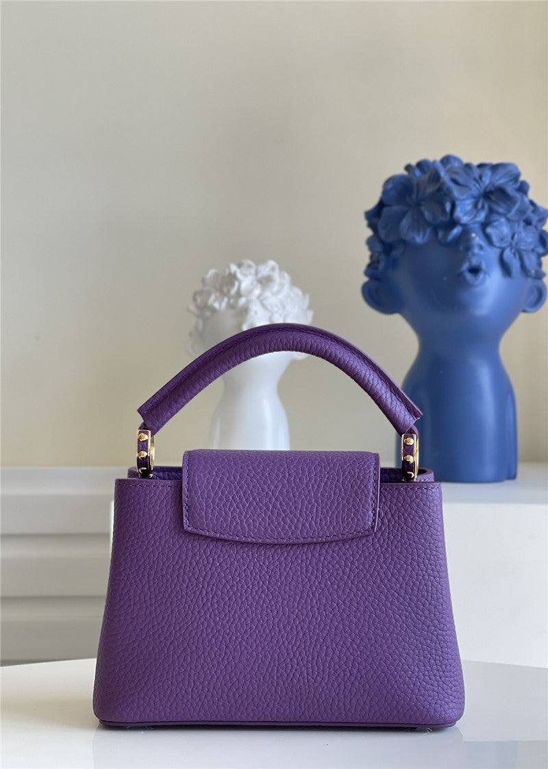 High Quality Luxury Louis Vuitton Capucines Mini Bag Purple product detail