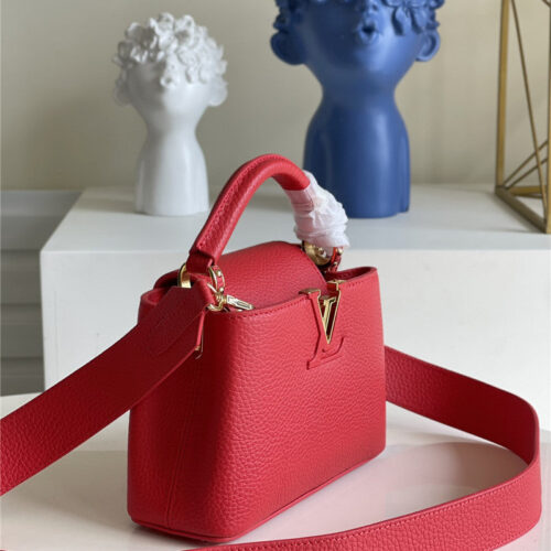 High Quality Luxury Louis Vuitton Capucines Mini Bag Red product detail