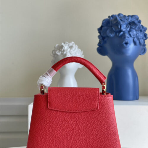High Quality Luxury Louis Vuitton Capucines Mini Bag Red alternate view