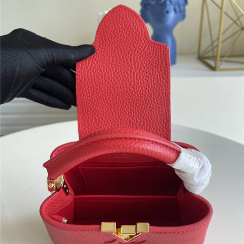 High Quality Luxury Louis Vuitton Capucines Mini Bag Red product detail