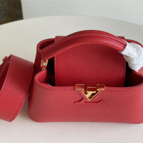 High Quality Luxury Louis Vuitton Capucines Mini Bag Red product detail