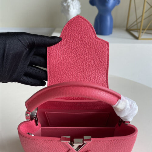 High Quality Luxury Louis Vuitton Capucines Mini Bag Red – Style 47572 product detail