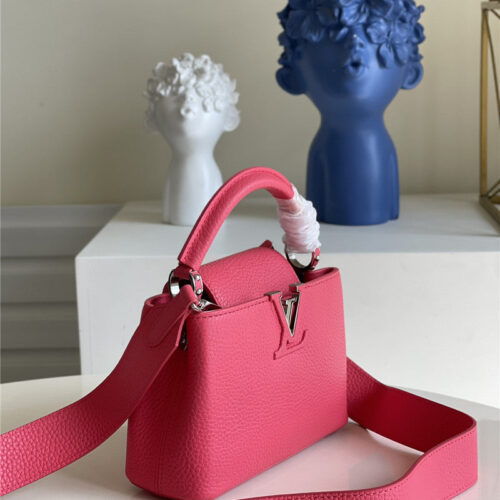 High Quality Luxury Louis Vuitton Capucines Mini Bag Red – Style 47572 product detail