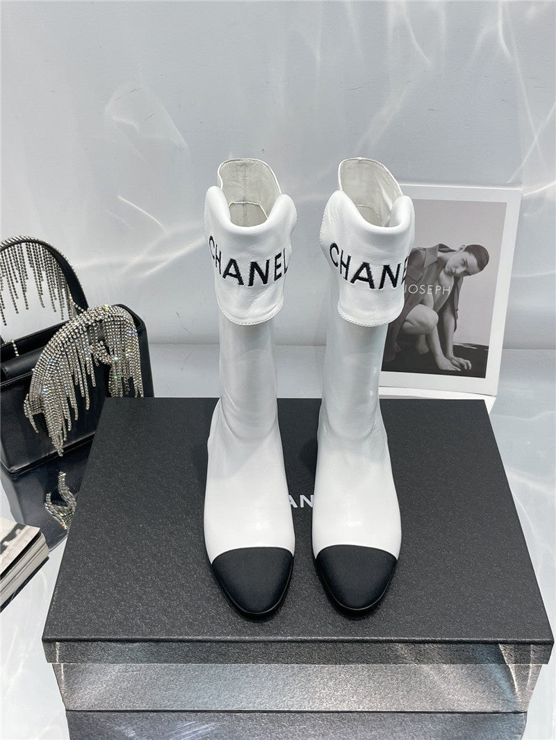 High Quality Luxury Chanel Embroidered Long Boots product detail
