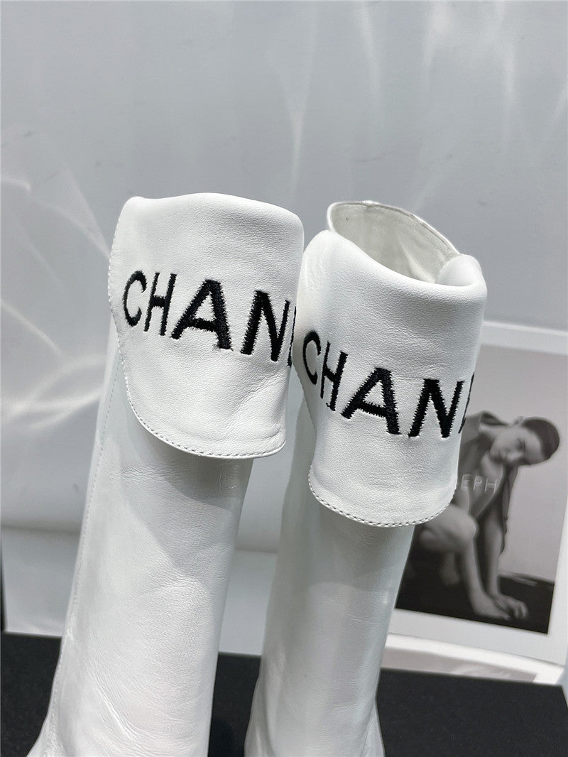 High Quality Luxury Chanel Embroidered Long Boots product detail