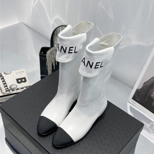 High Quality Luxury Chanel Embroidered Long Boots product detail