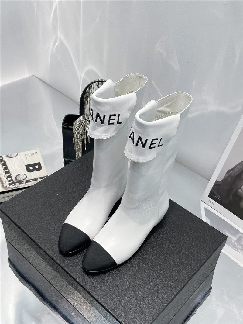 High Quality Luxury Chanel Embroidered Long Boots product detail