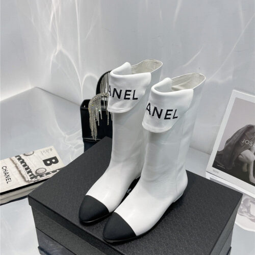High Quality Luxury Chanel Embroidered Long Boots product detail