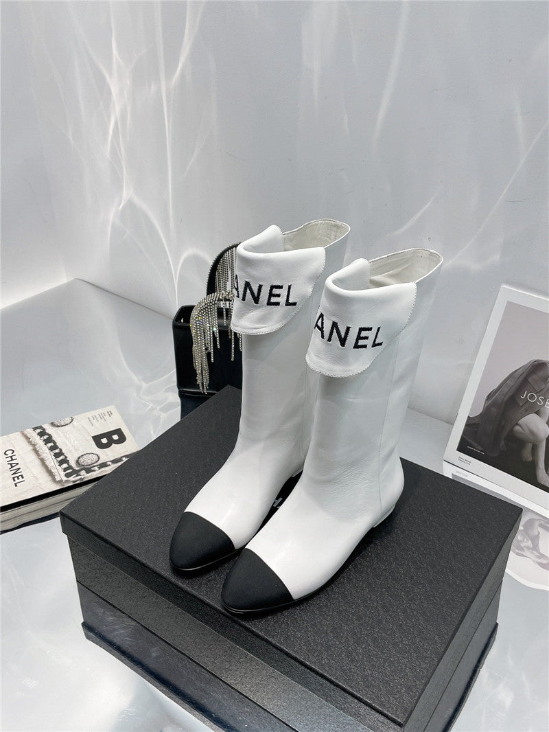 High Quality Luxury Chanel Embroidered Long Boots product detail