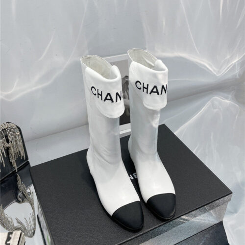 High Quality Luxury Chanel Embroidered Long Boots product detail