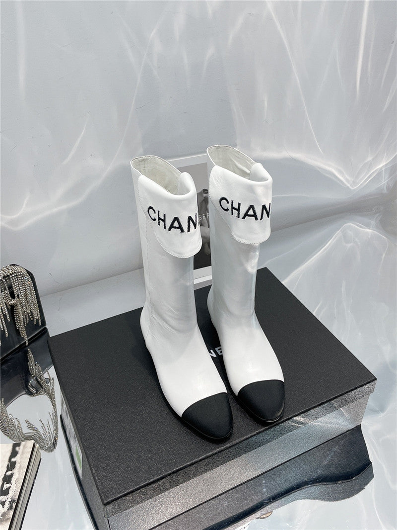 High Quality Luxury Chanel Embroidered Long Boots product detail