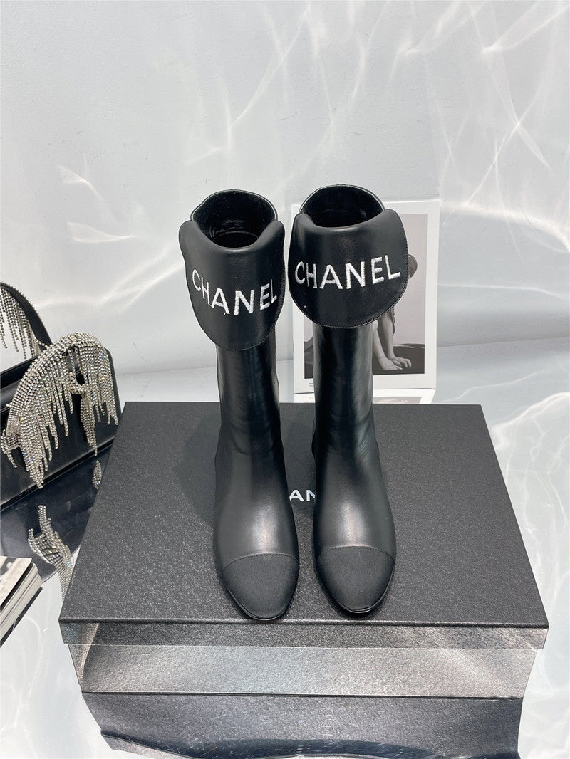 High Quality Luxury Chanel Embroidered Long Boots – Style 29286 product detail