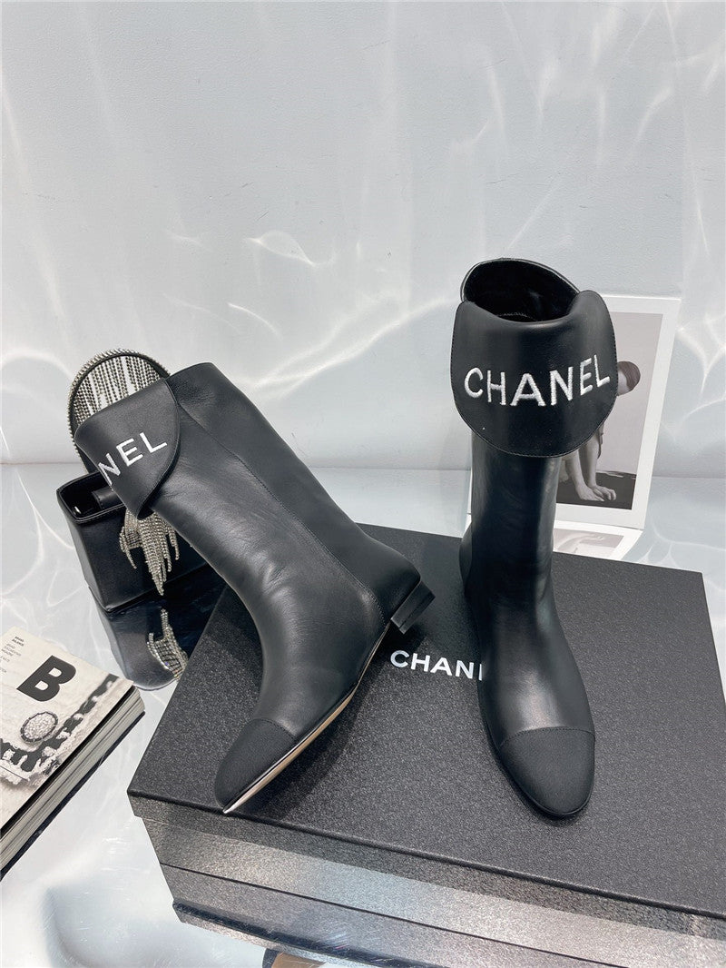 High Quality Luxury Chanel Embroidered Long Boots – Style 29286 product detail
