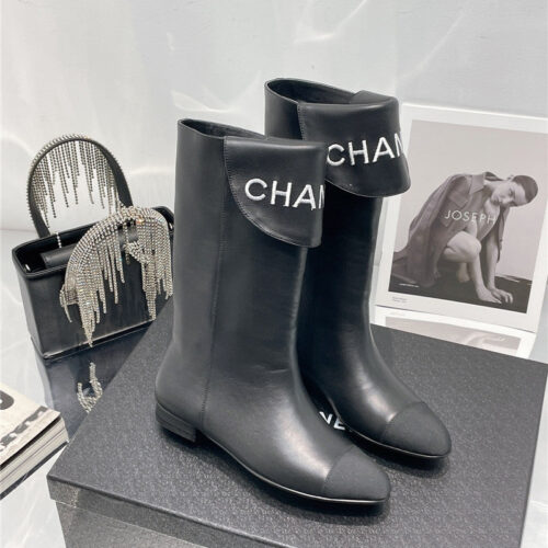 High Quality Luxury Chanel Embroidered Long Boots – Style 29286