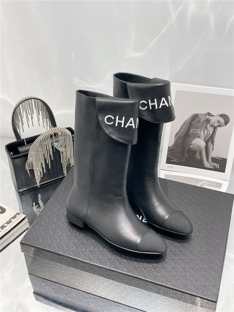 High Quality Luxury Chanel Embroidered Long Boots – Style 29286