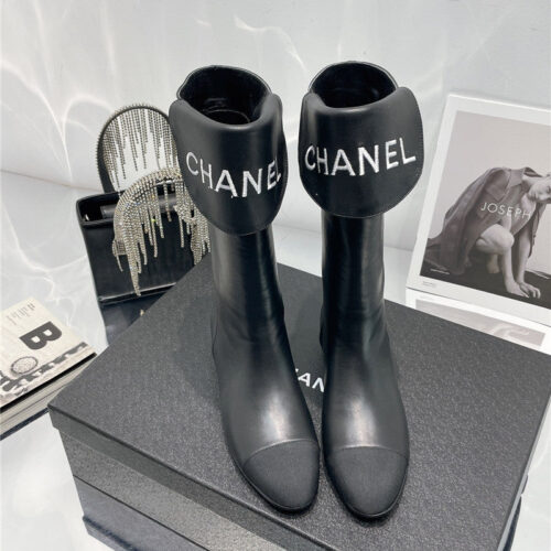High Quality Luxury Chanel Embroidered Long Boots – Style 29286 product detail