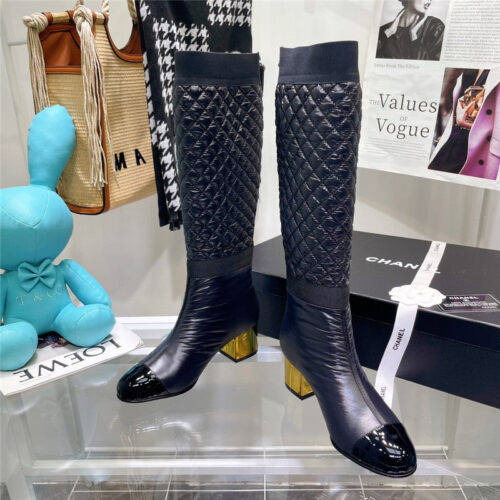 High Quality Luxury Chanel Down Long Boots alternate view