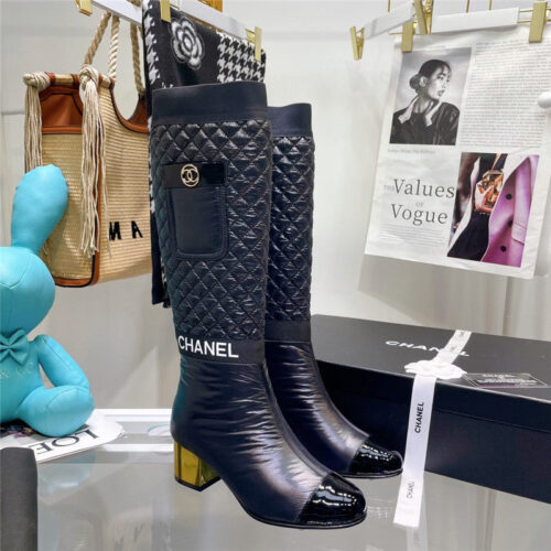 High Quality Luxury Chanel Down Long Boots