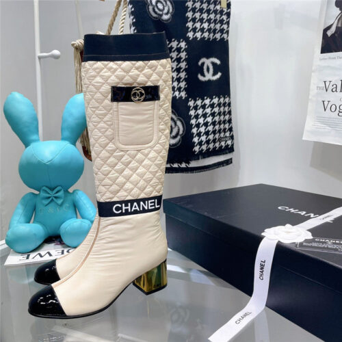 High Quality Luxury Chanel Down Long Boots – Style 48550 product detail