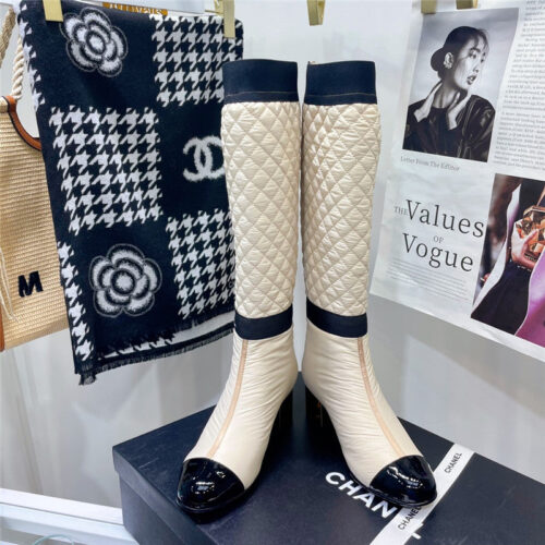 High Quality Luxury Chanel Down Long Boots – Style 48550 alternate view