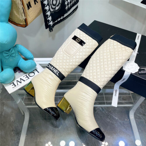 High Quality Luxury Chanel Down Long Boots – Style 48550 product detail