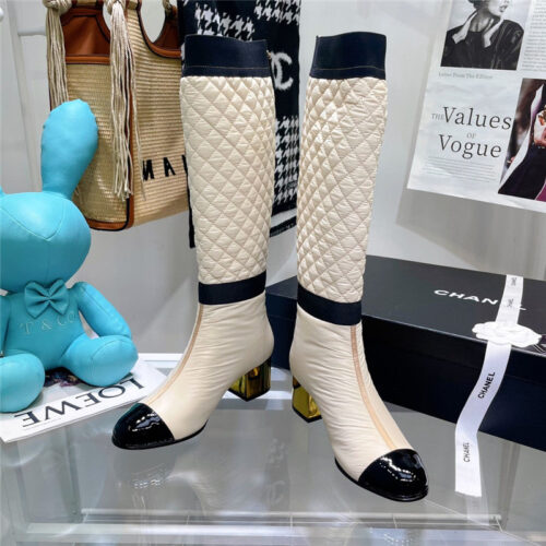 High Quality Luxury Chanel Down Long Boots – Style 48550 product detail
