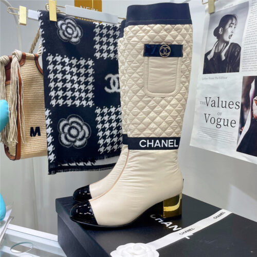High Quality Luxury Chanel Down Long Boots – Style 48550 product detail
