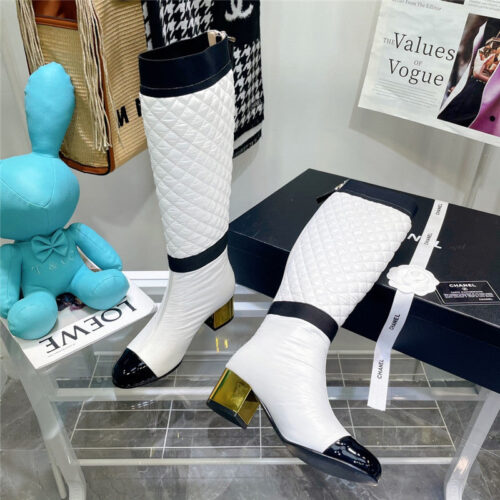 High Quality Luxury Chanel Down Long Boots – Style 81318 product detail