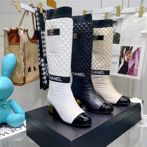High Quality Luxury Chanel Down Long Boots – Style 81318 product detail